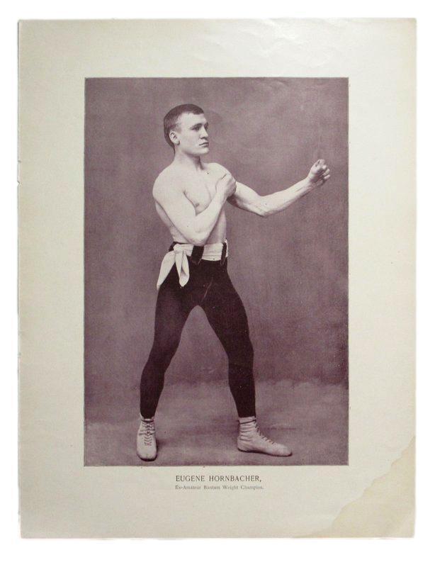 Eugene Hornbacher Boxer d.1915 1895 Boxing Gladiators 11x15 Supplement Poster