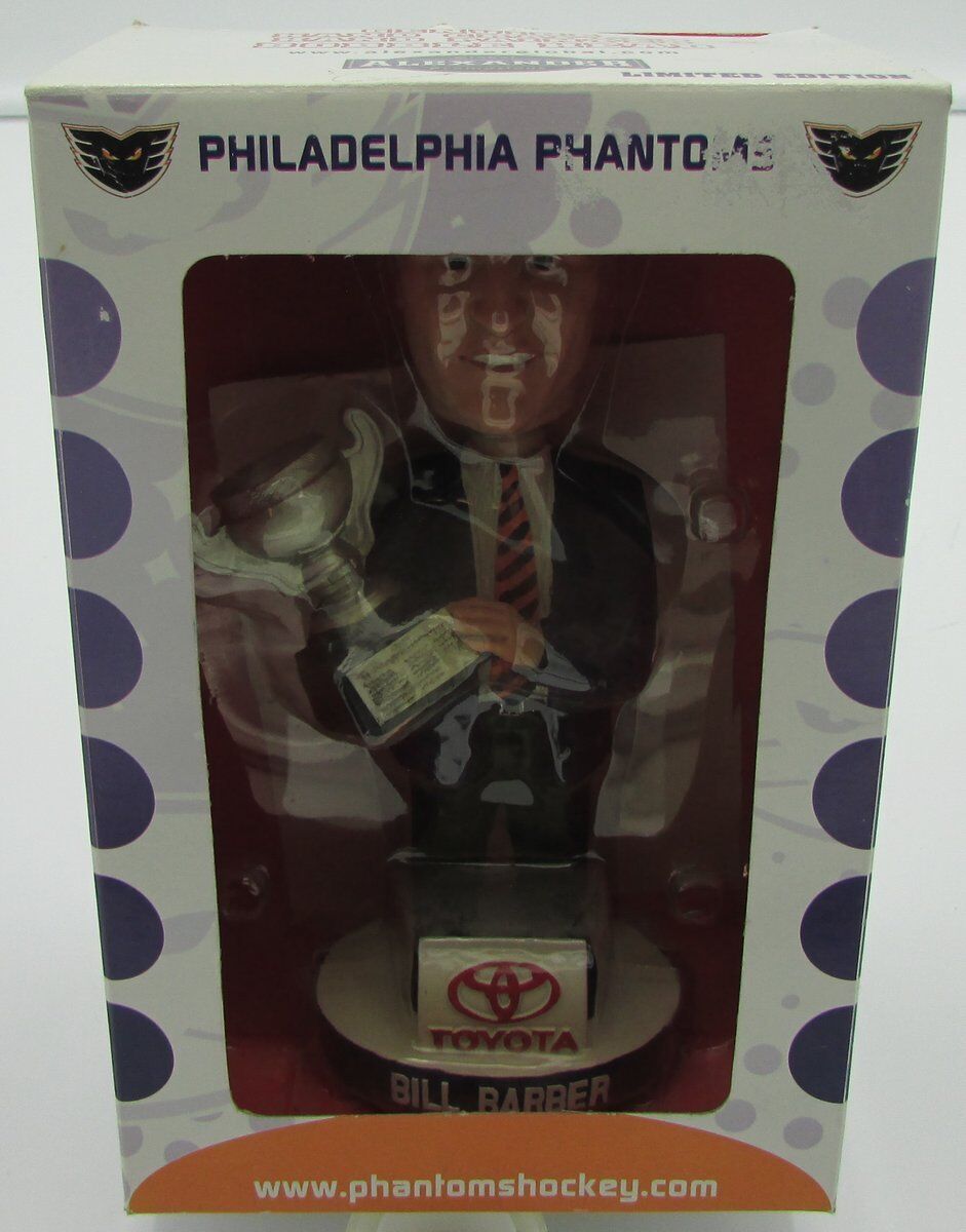 Bill Barber Philadelphia Phantoms Bobblehead in box 2004-05 SGA 141161