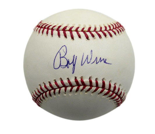 Bobby Wine Signed/Auto Rawlings OML Baseball Philadelphia Phillies JSA 187314