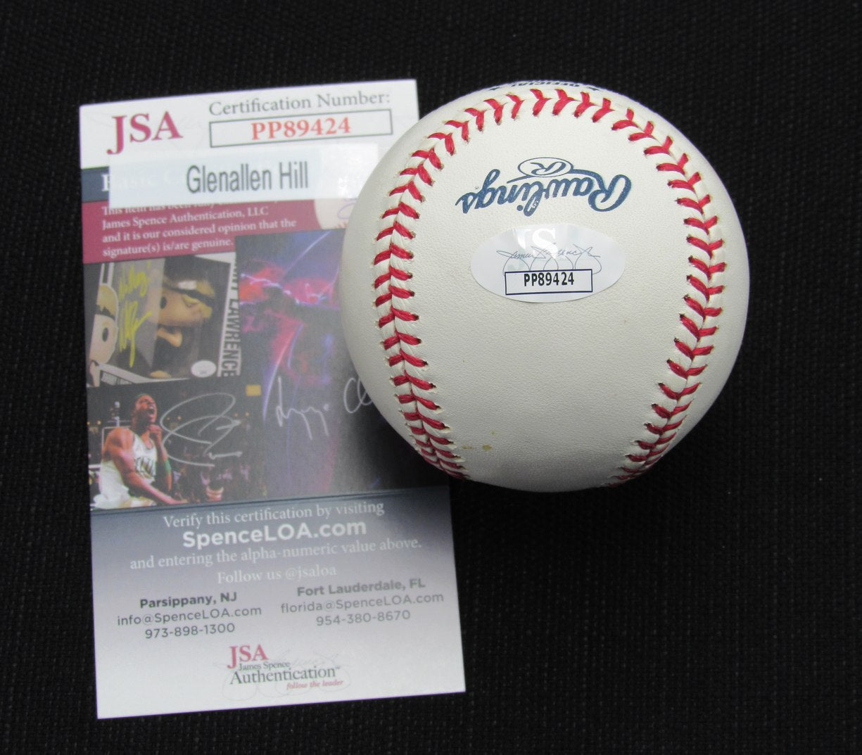Glenallen Hill Signed/Auto Yankees 100th OML Baseball JSA Inscr 186739