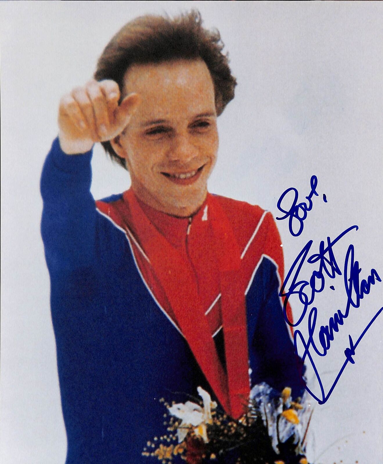 Scott Hamilton 1984 Olympic Gold Medalist Signed 8x10 Photo 180445