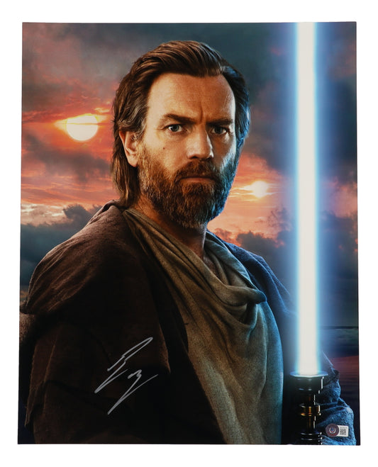 Ewan McGregor Star Wars "Obi-Wan" Autographed/Signed 16x20 Photo Beckett 187641