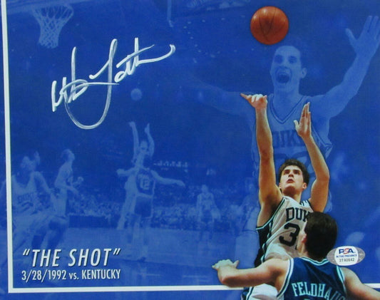 Christian Laettner Duke Signed/Autographed 8x10 Photo PSA/DNA 167265