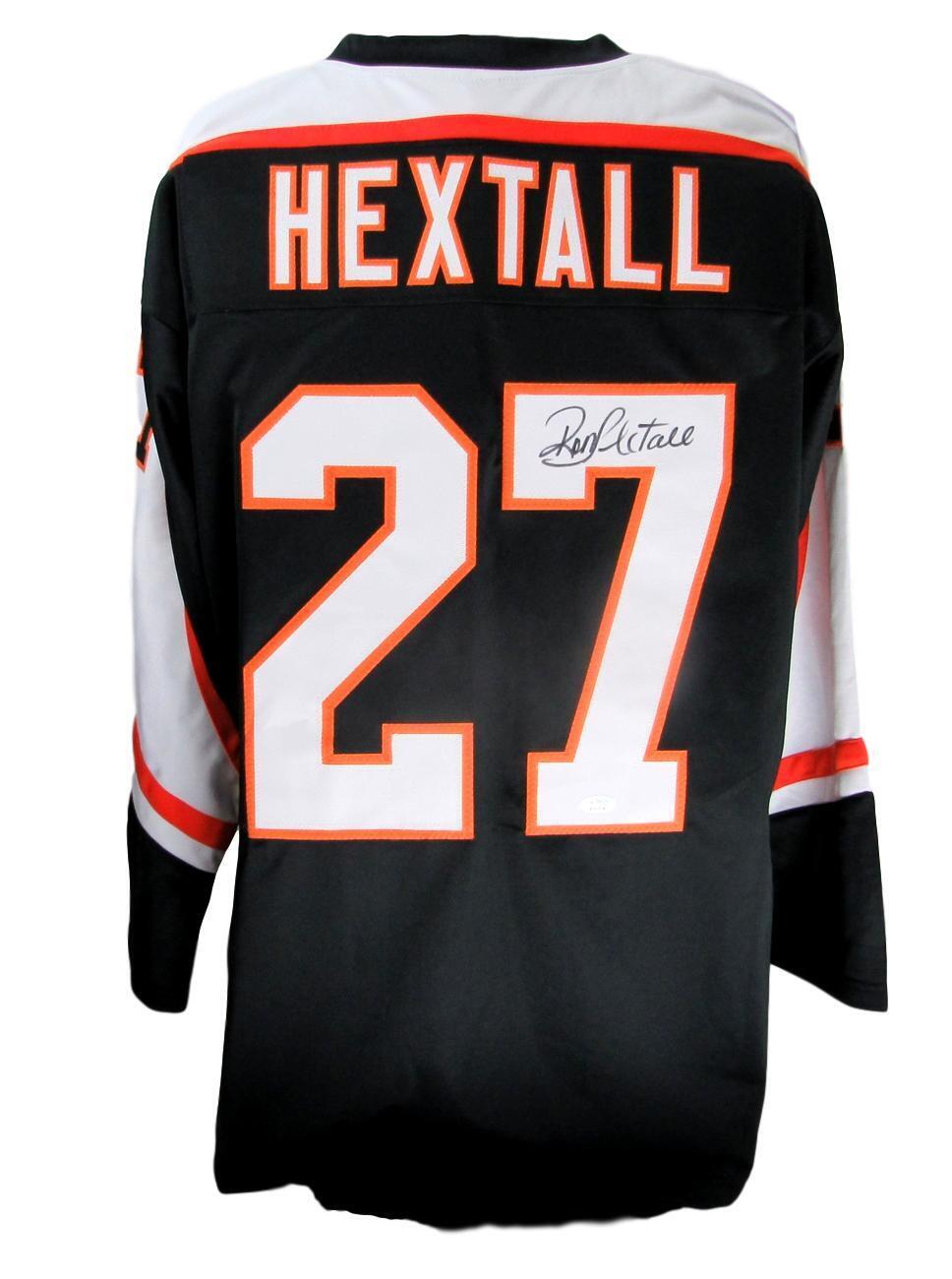 Ron Hextall Flyers Autographed/Signed Custom Black Jersey JSA 154962