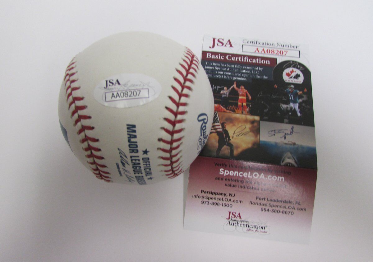 Bobby Crosby inscr "04 A2 ROY" Signed OML Baseball JSA 138011