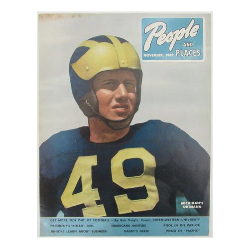 November 1949 People and Places Magazine Michigan's Chuck Ortmann 190297