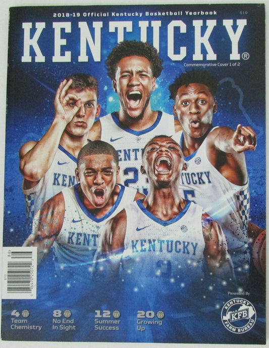 2018-19 Kentucky Wildcats Basketball Yearbook 155932