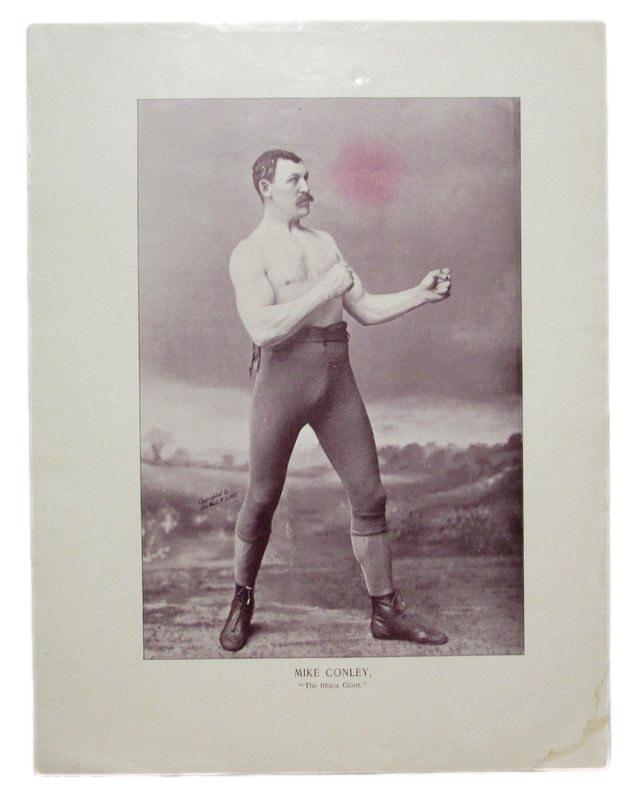 Mike Conley  "Ithaca Giant"   1895 Boxing Gladiators 11x15 Supplement Poster