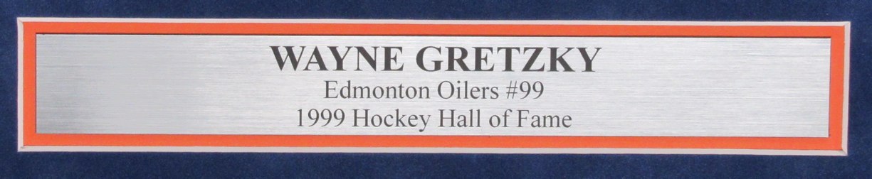 Wayne Gretzky HOF Autographed 11x14 Photo Edmonton Oilers Framed JSA 188719