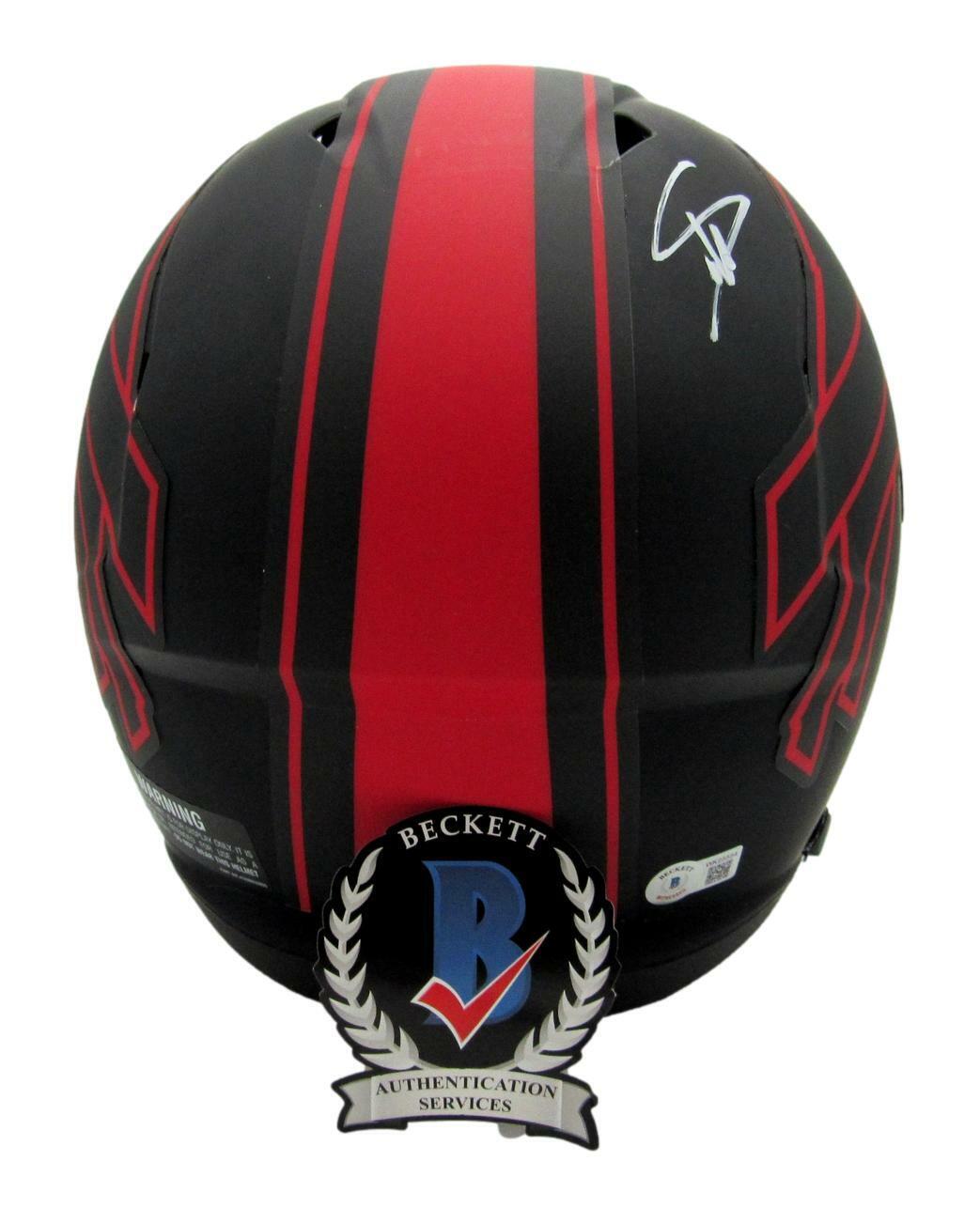 Stefon Diggs   Bills Signed Full Size Eclipse Replica Helmet Beckett 159352