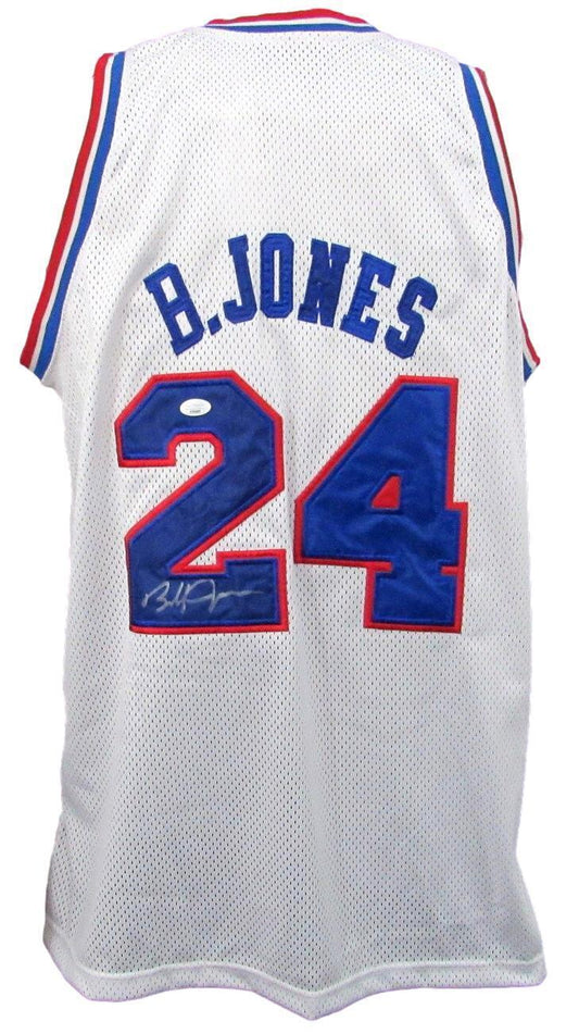 Bobby Jones HOF Autographed White Custom Basketball Jersey 76ers JSA