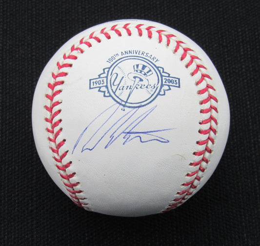 Dellin Betances Signed/Auto Yankees 100th OML Baseball JSA 186698