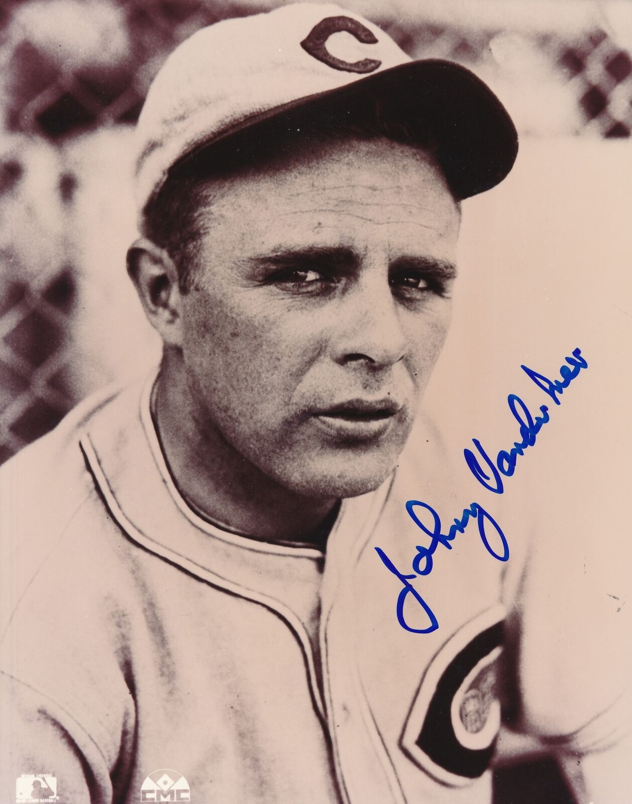 Johnny Vander Meer Autographed 8x10 B/W Photo Cincinnati Reds JSA