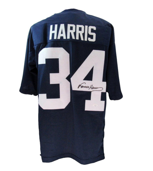 Franco Harris HOF Autographed Custom Football Jersey Penn State JSA 179739