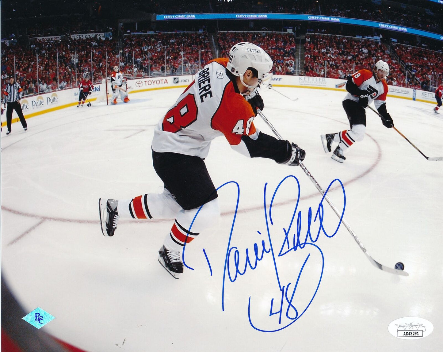 Daniel Briere Autographed 8x10 Photo Philadelphia Flyers JSA