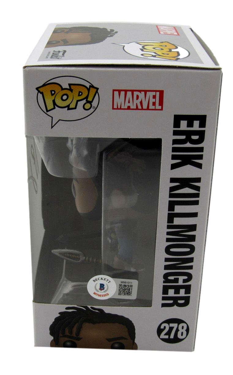 Michael B. Jordan Autographed Funko Pop! #278 "Black Panther" JSA 181189