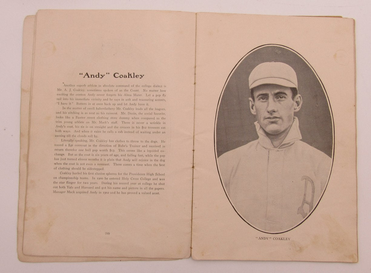 Vintage 1905 Philadelphia Athletics A's Yearbook Mack Plank Waddell HOF 191998