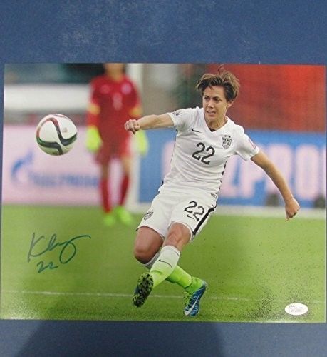 Meghan Klingenberg Team USA World Cup Soccer Signed 11x14 Photo JSA 134677