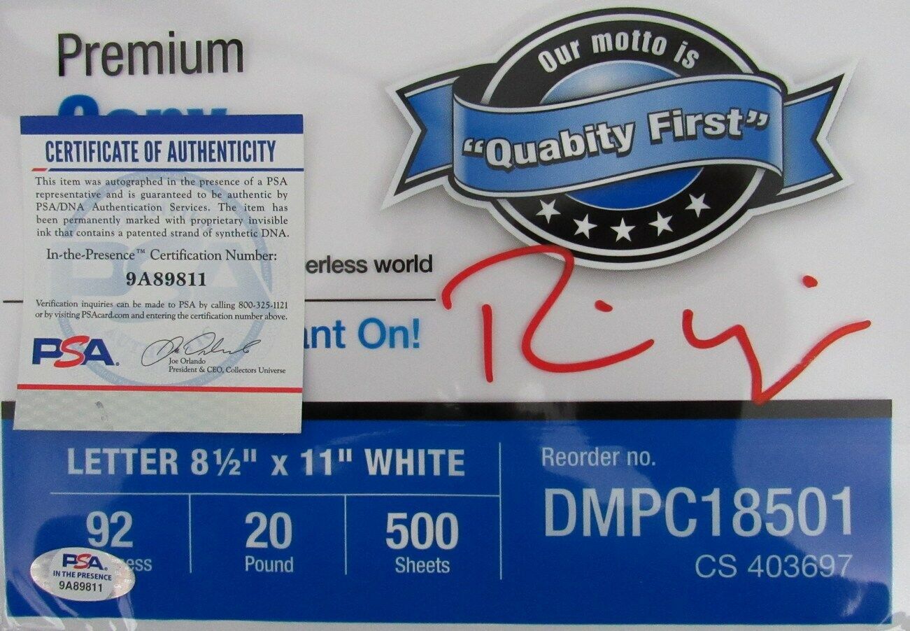 Rainn Wilson "The Office" Signed Dunder Mifflin Copy Paper PSA/DNA 163772