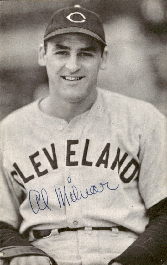Al Milnar Indians d. 2005 Signed/Autographed 3x5  Photo 178642