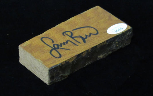 Larry Bird Autographed Boston Garden Parquet Court Floor 4 "x 2"x1"JSA 189310