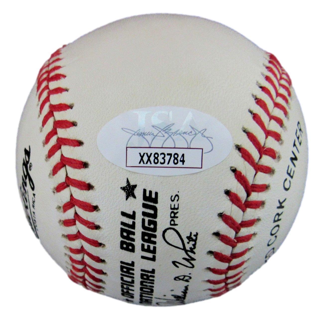 Don Drysdale HOF Autographed ONL Baseball Los Angeles Dodgers JSA 179918