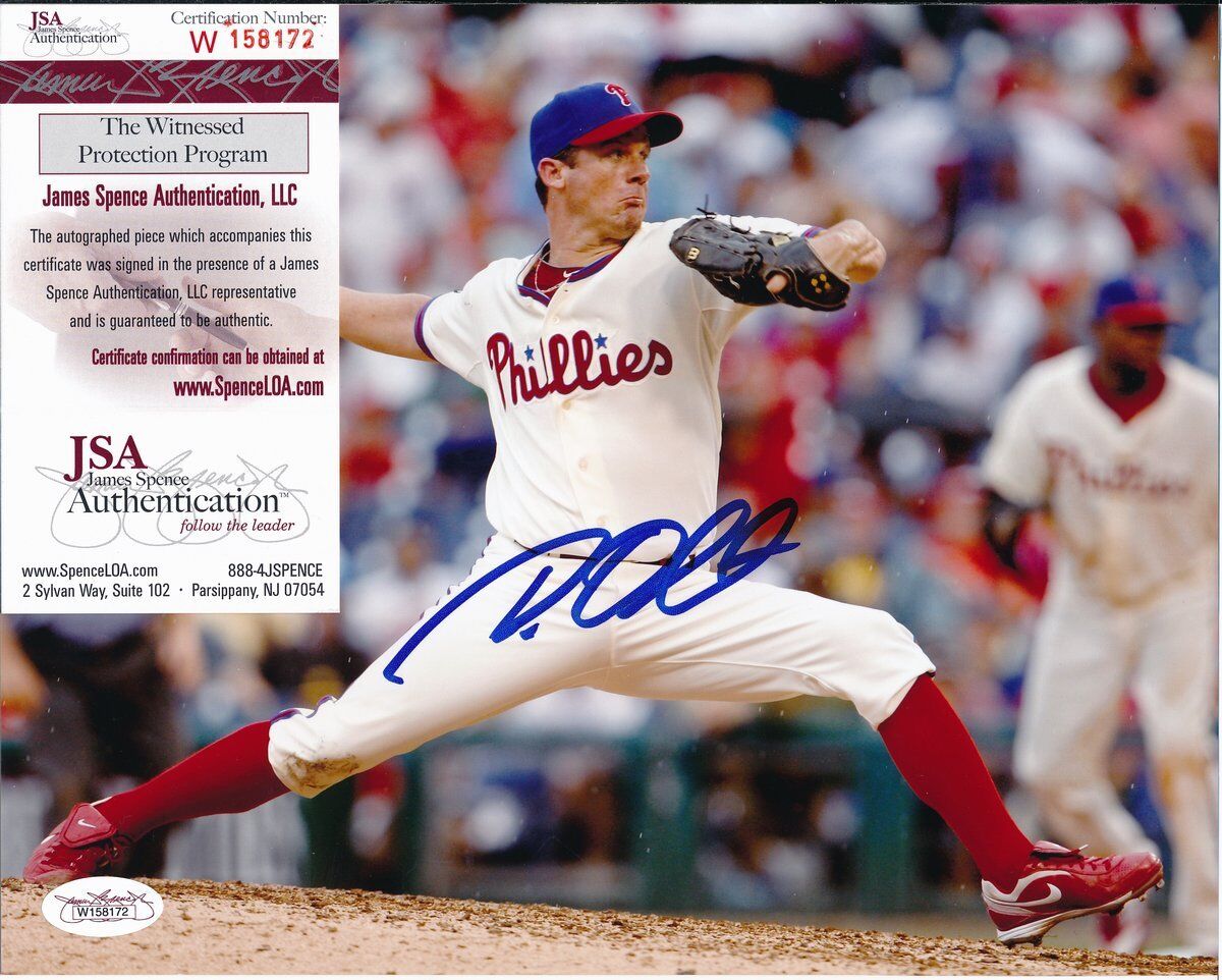 Ray Oswalt Phillies Signed/Autographed 8x10 Photo JSA 140517