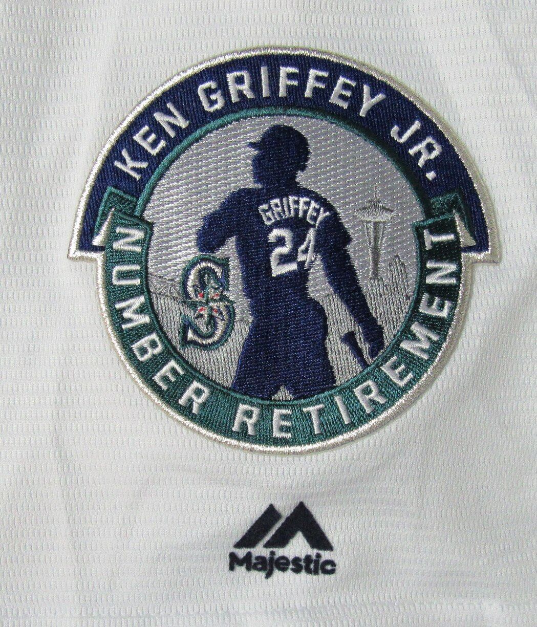 Ken Griffey Jr. HOF Autographed White Majestic Baseball Jersey Mariners Beckett