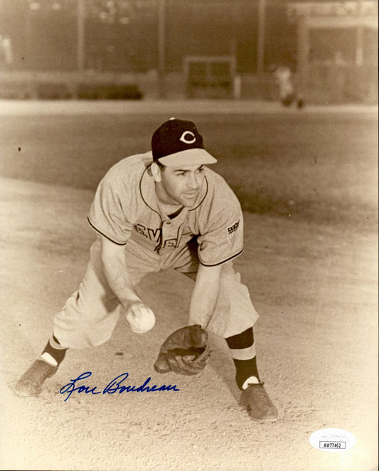 Lou Boudreau HOF Signed/Autographed 8x10 Photo Cleveland Indians JSA 191525