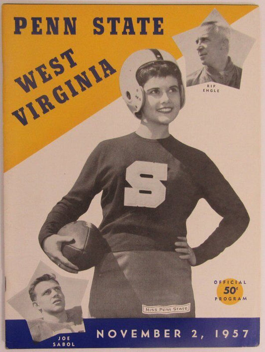 1957 Penn State Nittany Lions vs. West Virginia Football Program 137668