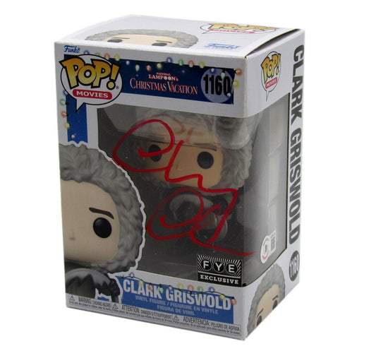 Chevy Chase Signed/Auto Funko Pop! #1160 "Christmas Vacation" Beckett 189754