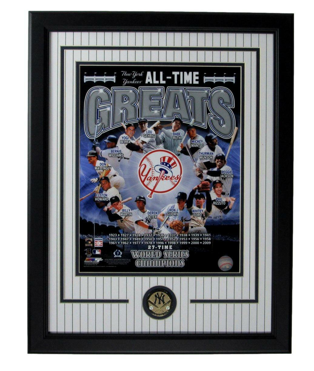 New York Yankees All-Time Greats Unsigned 11x14 Photo Framed MLB Holo 165756