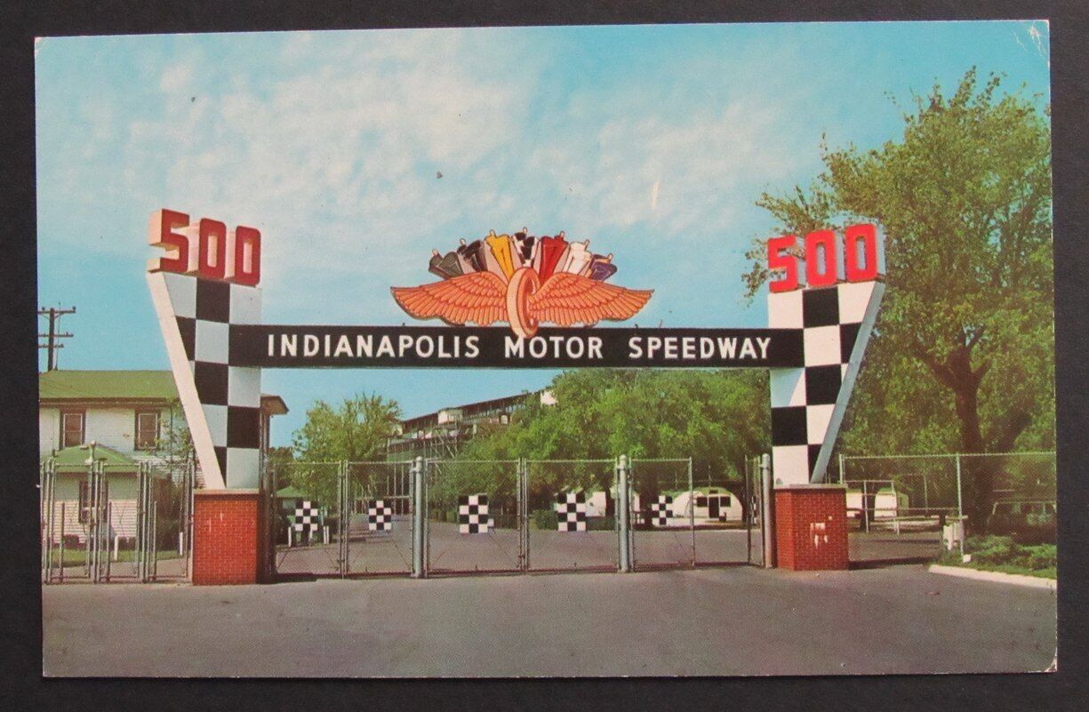 Vintage Indianapolis Motor Speedway Photo Postcard