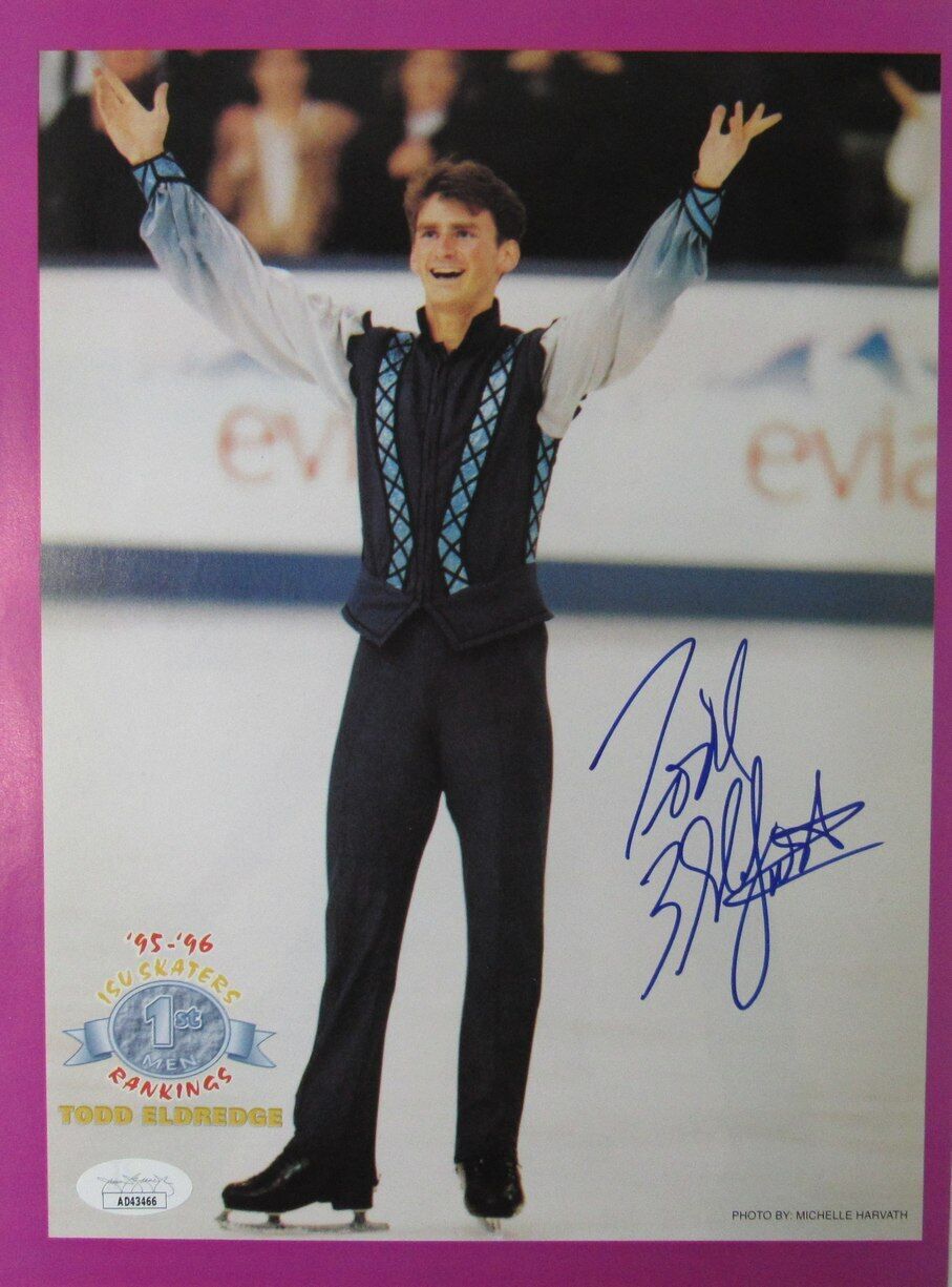 Todd Eldredge Autographed 8x10 Magazine Photo Olympic USA Figure Skating JSA