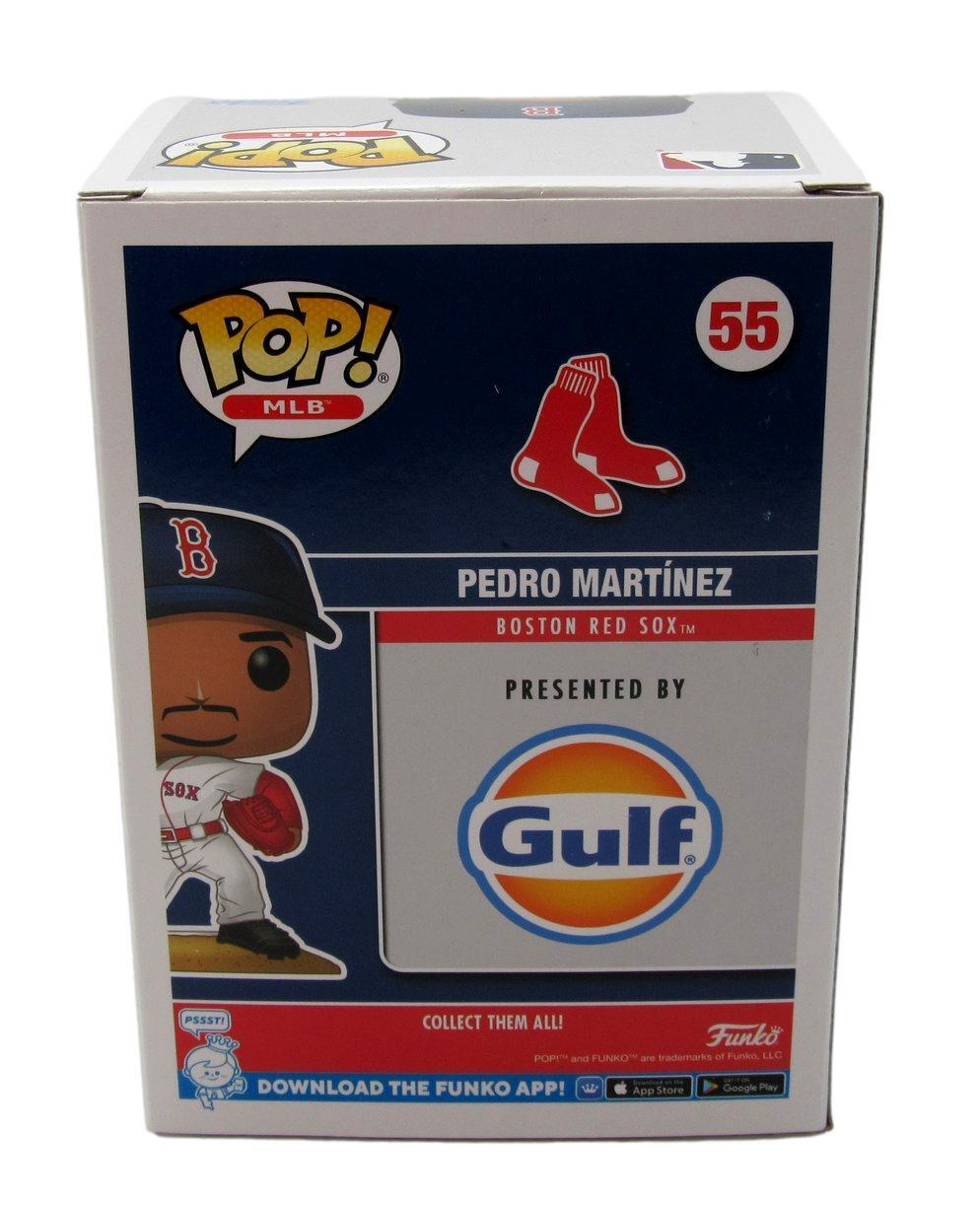 Pedro Martinez HOF Autographed Funko POP! #55 Figurine Red Sox Beckett 176562