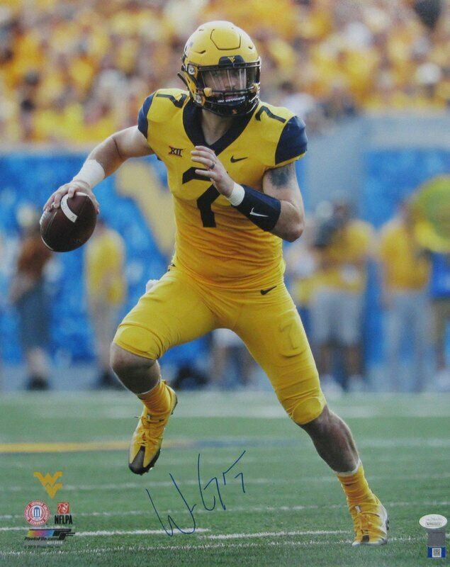 Will Grier West Virginia Mountaineers WVU Signed/Autographed 16x20 Photo JSA