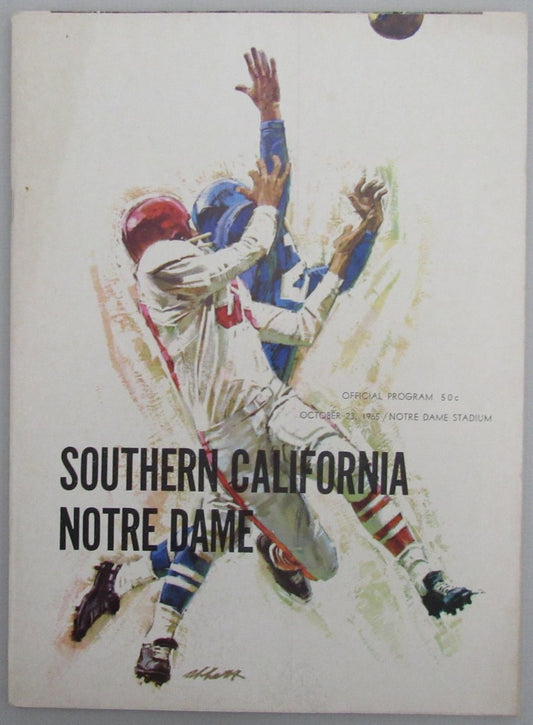 October 23, 1965 Southern Cal vs. Notre Dame College Football Program 192263