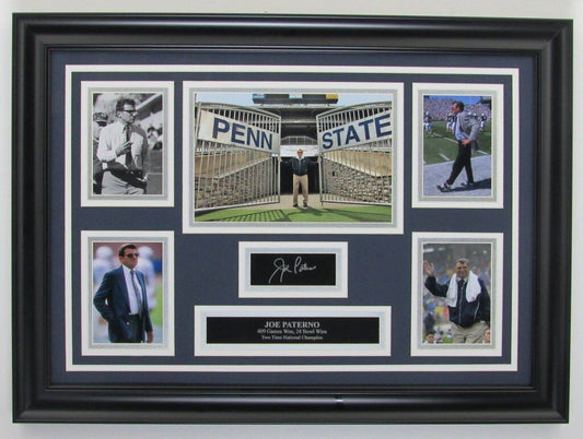 Joe Paterno PSU Framed Tribute w/Laser Engraved Autograph 135020