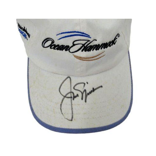 Jack Nicklaus Signed White Ahead Ocean Hammock Golf Hat JSA 190265