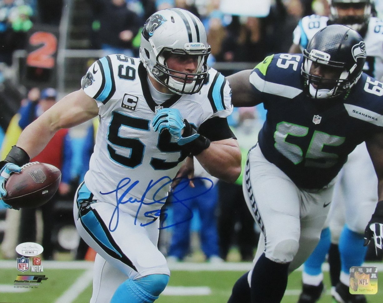 Luke Kuechly Signed 11x14 Photo Carolina Panthers JSA 186128