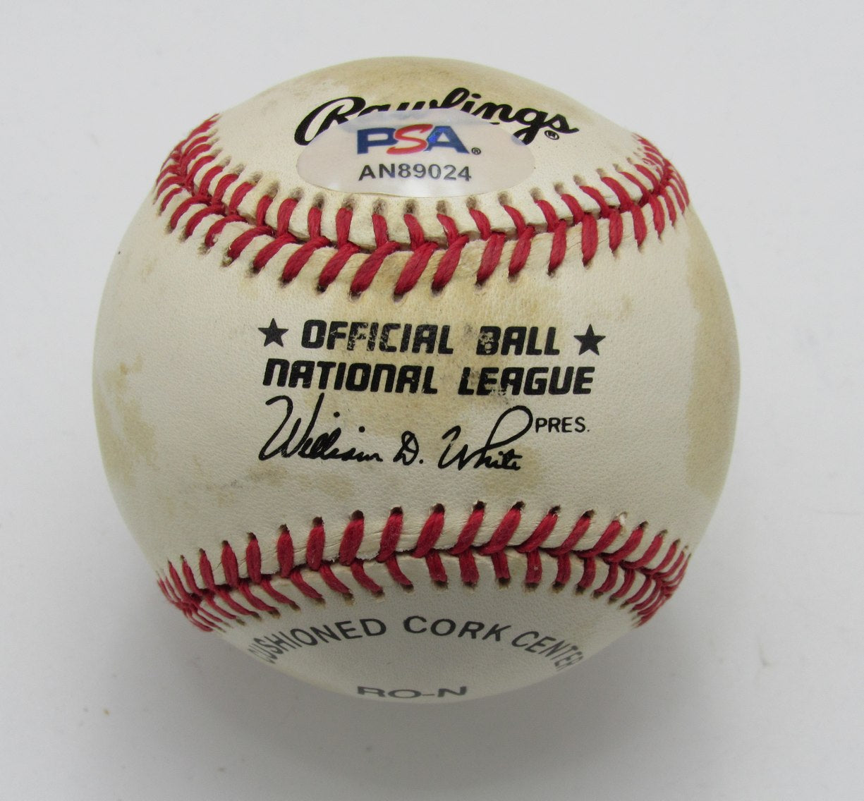 Red Schoendienst HOF Signed/Autographed ONL Baseball Cardinals PSA/DNA 191666
