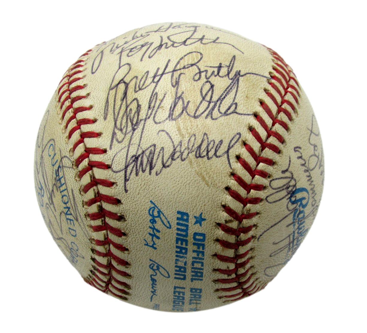 1985 Cleveland Indians Team Autographed by 24 Jacoby Butler OAL Baseball 182803