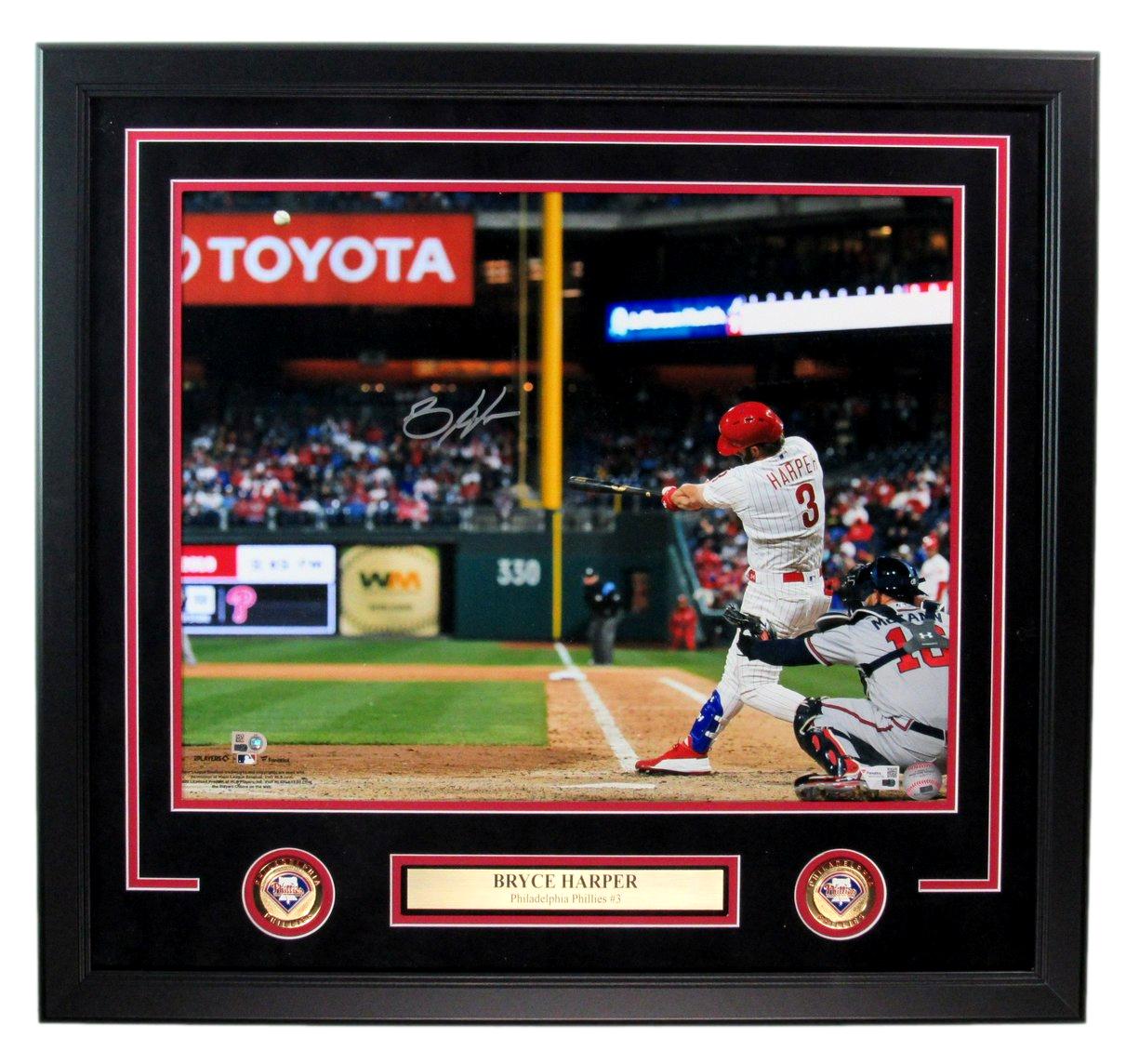 Bryce Harper Autographed 16x20 Photo Phillies Framed Fanatics 184247