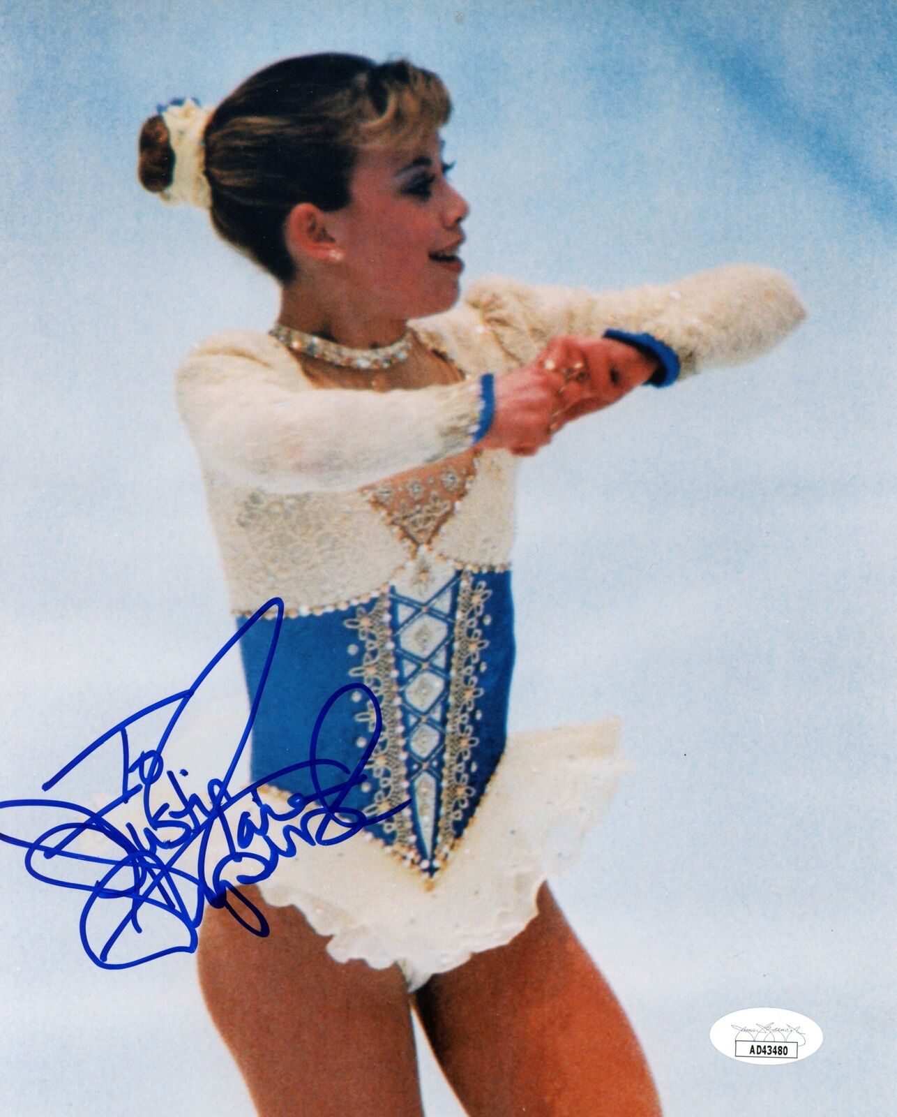 Tara Lipinski Autographed 8x10 Photo Olympic USA Figure Skating JSA