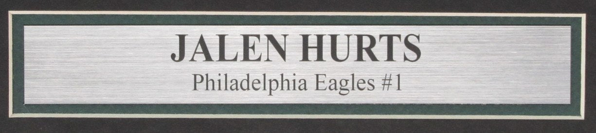 Jalen Hurts Autographed 8x10 Photo Philadelphia Eagles Framed JSA 192114