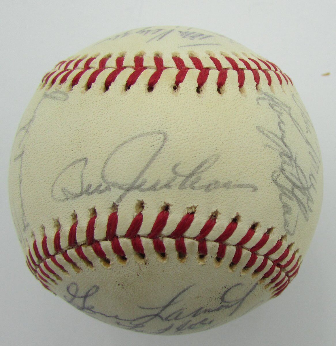 1975 Detroit Tigers Team Signed by 26 OAL Baseball Lolich Brown 149802