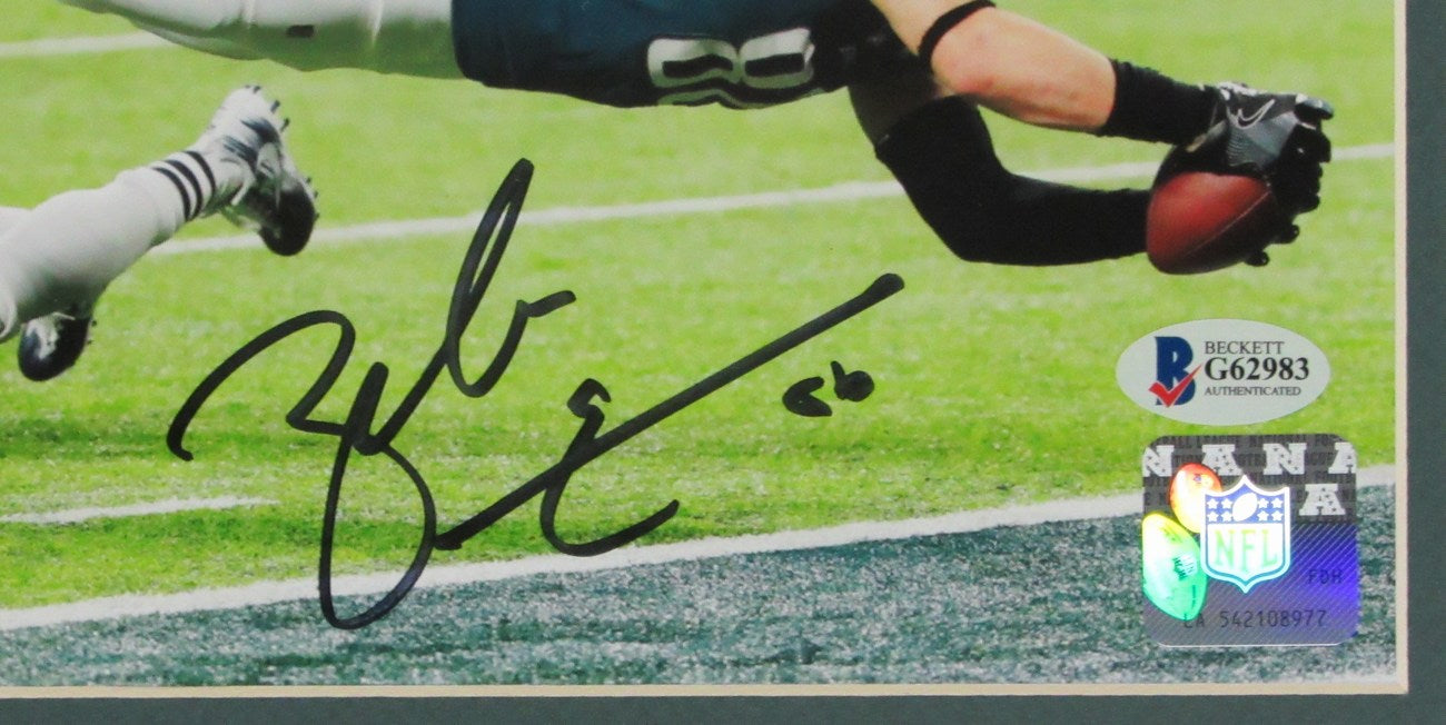 Zach Ertz Eagles Signed/Autographed SB LII Photo Collage Framed JSA 147562