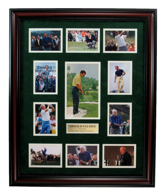 Arnold Palmer Signed/Autographed 8x10 Photo Collage Framed JSA 191740