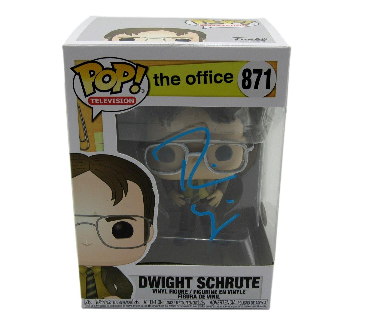 Rainn Wilson Autographed Funko Pop! #871 Figurine "The Office" JSA 184718