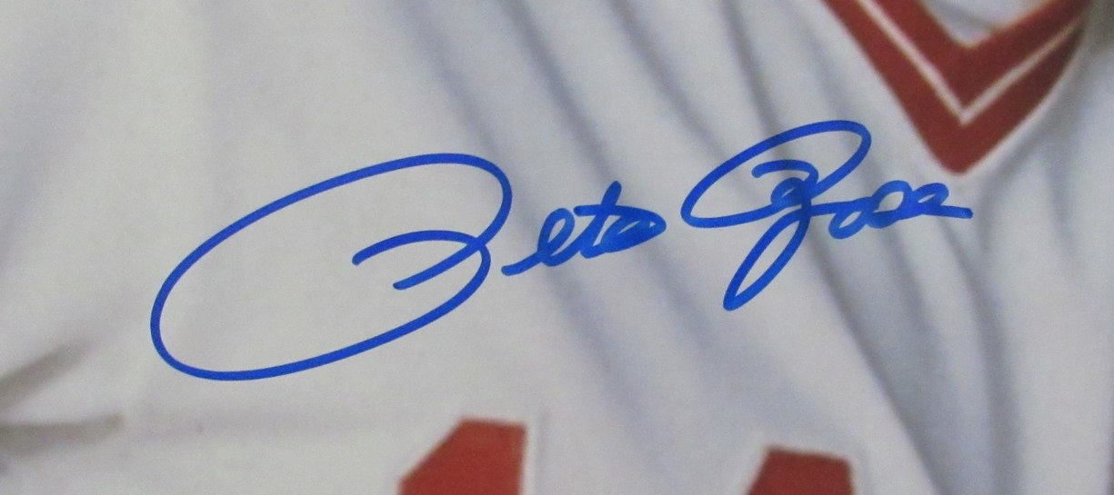 Pete Rose Cincinnati Reds Autographed/Signed 16x20 Photo JSA 189713